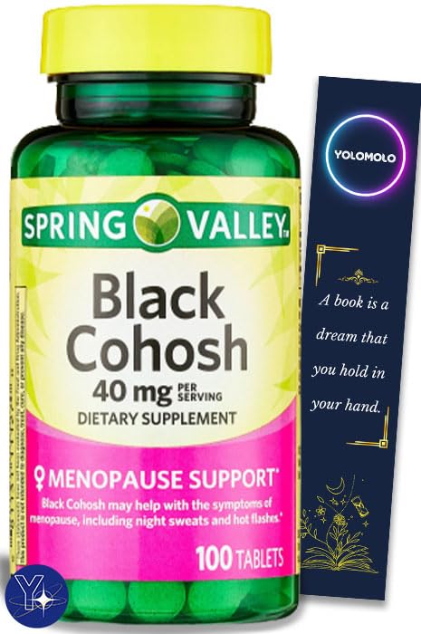 Black Cohosh Menopause Support Dietary Supplement Tablets Spring Valley