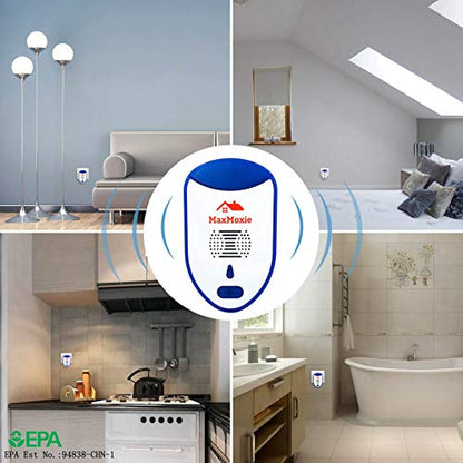 MaxMoxie Ultrasonic Pest Repeller, Humane Mice Control Electronic Insect MaxMoxieBuy Supplements Australia