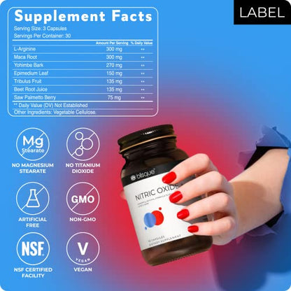 Blisque – Natural Nitric Oxide Booster Supplement for Blood Flow Support and Circulation BlisqueBuy Supplements Australia