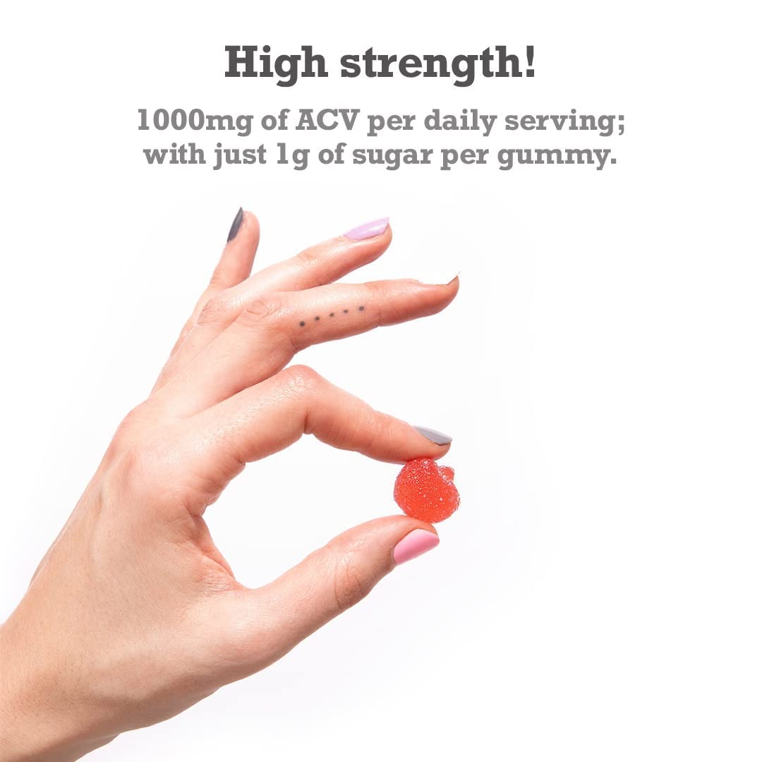 Apple Cider Vinegar Gummies with The Mother 1000mg Enhanced with Vitamin B12 & Folic Free SoulBuy Supplements Australia
