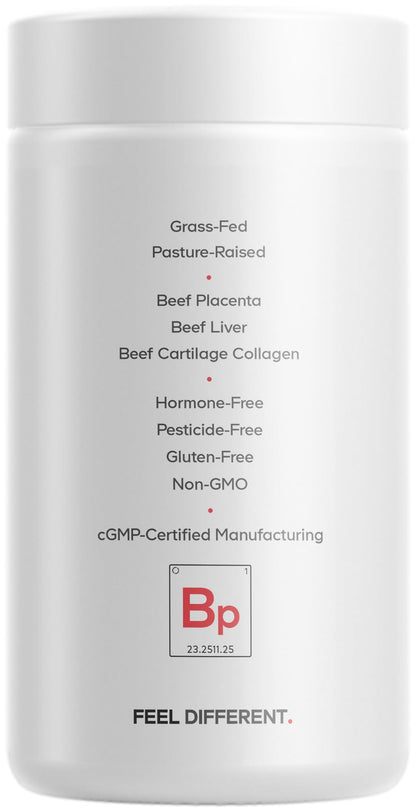 Codeage Grass-Fed Beef Placenta Supplement - Bovine Placenta – Pasture-Raised, Grass-Finished, Undefated, Desiccated - Non-GMO - 180 Capsule CodeageBuy Supplements Australia