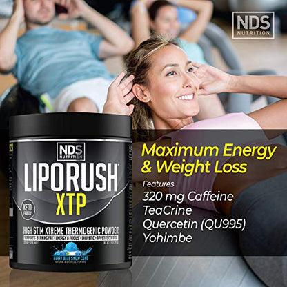 LIPORUSH NDS Nutrition XTP Thermogenic Fat Burner with L-Carnitine - Energy, Focus LIPORUSHBuy Supplements Australia