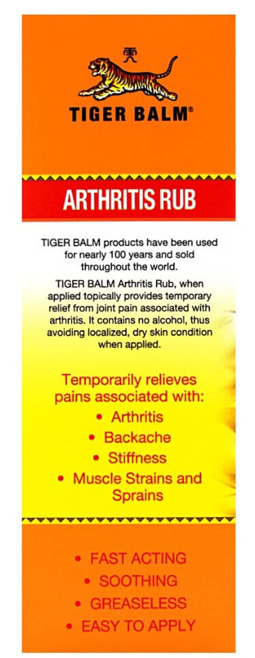 Tiger Balm Balm Arthritis Rub Tiger BalmBuy Supplements Australia
