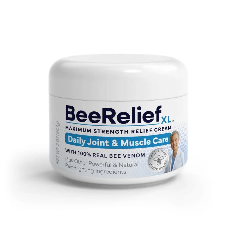 BeeReliefXL Maximum Strength Premium Joint Cream with Real USA Bee Venom, Daily Joint & Muscle Care, Fast-Acting BeeReliefXLBuy Supplements Australia
