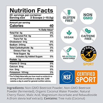 humanN SuperBeets Sport Pre Workout Powder – NSF Certified for Sport – Caffeine Free humanNBuy Supplements Australia