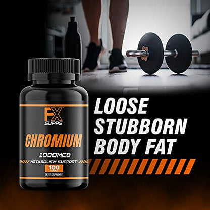 FX Supps Chromium Polynicotinate 1000 mcg (100 Capsules) Weight Management Supplements FXSUPPSBuy Supplements Australia