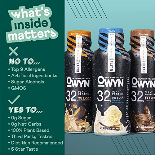 OWYN Only What You Need Pro Elite Vegan High Protein Keto Shake, 32g Protein OWYN Only What You NeedBuy Supplements Australia