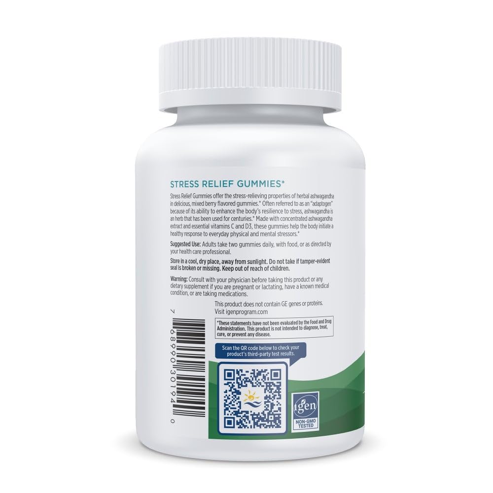 Nordic Naturals Stress Relief Gummies, Mixed Berry, 40 Gummy Supplements, Supports Daily Mood and Immune System Health, Non-GMO, Vegetarian, 20 Servings Nordic NaturalsBuy Supplements Australia