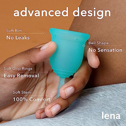 Lena Cup Reusable Menstrual Cup | Purple, Large | Experienced and Advanced Cup Users LenaBuy Supplements Australia