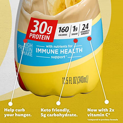 Premier Protein Shake, Bananas & Cream, 30g Protein, 1g Sugar, 24 Vitamins & Minerals Premier ProteinBuy Supplements Australia