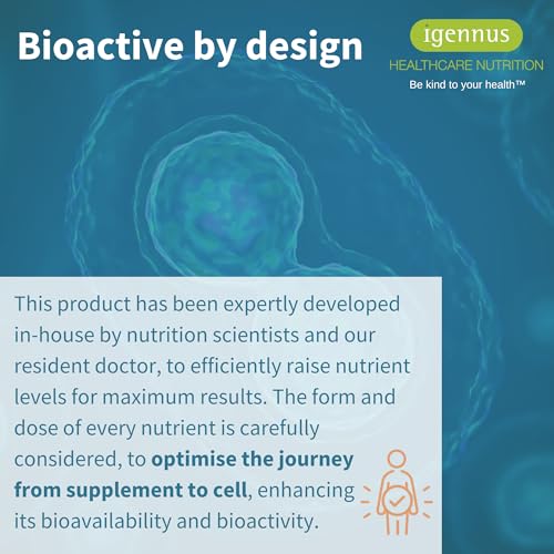 Igennus Methylated Men's Multivitamin with 22 Actives, All-Day Nutrient Delivery, Pure & Clean, Methylfolate & Methylcobalamin Igennus Healthcare NutritionBuy Supplements Australia