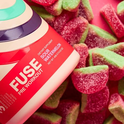 Podium Nutrition, Fuse Pre Workout Powder, Sour Watermelon, 30 Servings, Beta Alanine Podium NutritionBuy Supplements Australia