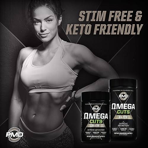 PMD Sports Omega Cuts Elite Fat Loss-Muscle Defining Formula - Omega Fatty Acids PMDBuy Supplements Australia