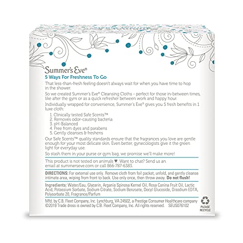 Summer's Eve Cleansing Wipes, Sunset Oasis, 16 count Summer's EveBuy Supplements Australia