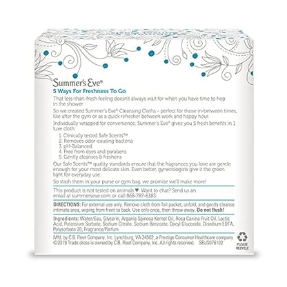 Summer's Eve Cleansing Wipes, Sunset Oasis, 16 count Summer's EveBuy Supplements Australia