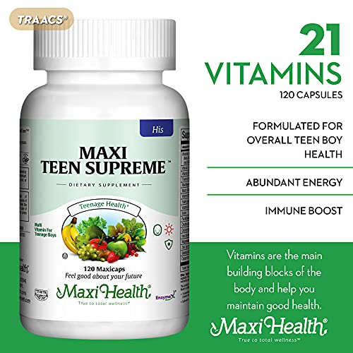 Maxi Health Teen Supreme HIS Vitamins for Teen Boys (120) - Teen Multivitamin for Young Maxi HealthBuy Supplements Australia