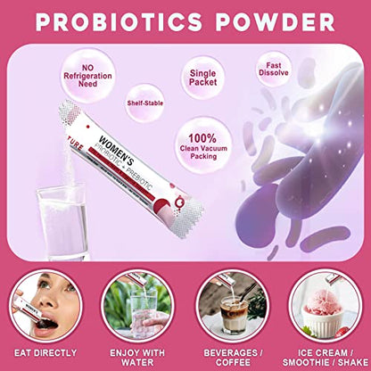 Probiotics for Women Probiotic Powder Supplement - Prebiotics and Probiotics for Weight Loss NATURE TARGETBuy Supplements Australia