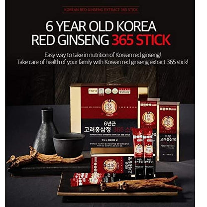 6 Years Red Ginseng 365 Stick Korea ginsengBuy Supplements Australia
