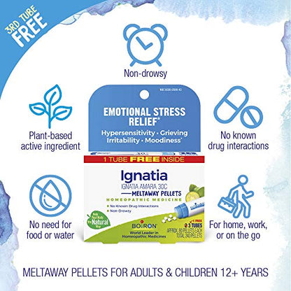 Boiron Ignatia Amara 30C Homeopathic Medicine for Relief from Emotional Stress, Hypersensitivity BoironBuy Supplements Australia