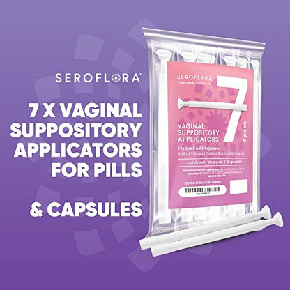SEROVERA Seroflora Boric Acid Suppositories Applicators for Women, Individually Wrapped Pack of 7 SEROVERABuy Supplements Australia