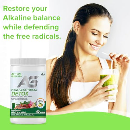 Active Green Pro - Detox Powder, Blend of Synergistic Liver Herbs, Reishi, Moringa Active Green ProBuy Supplements Australia