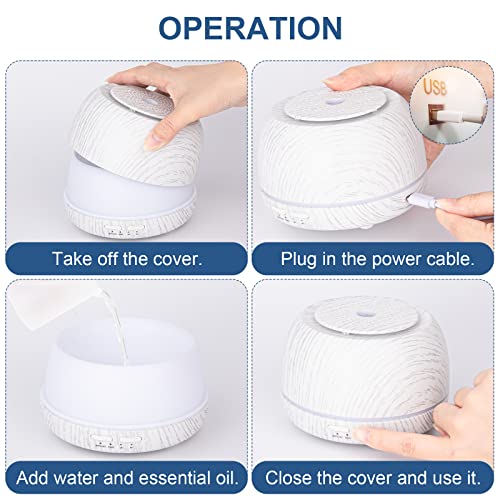 SEEDSEEL 300ML Essential Oil Diffuser, Remote Control Cool Mist Air Aromatherapy Diffuser SEEDSEELBuy Supplements Australia