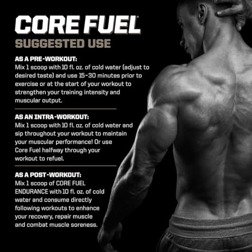 PMD Sports Core Fuel Endurance, Performance & Recovery - BCAAs, EAAs, Beta Alanine, Betaine Anhydrous, Glutamine, Electrolytes - Muscle Growth, Strength - Stim Free, Tropical Fruit Punch (25 Servings)