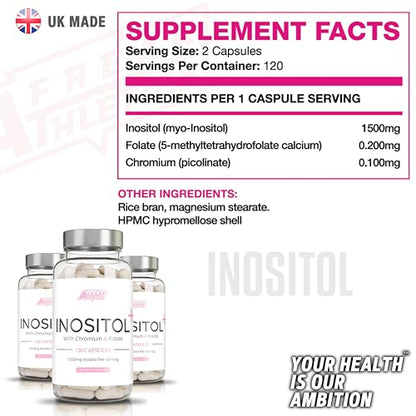 Myo-Inositol Capsules by Freak Athletics - Inositol Capsules with Chromium & Folate Freak AthleticsBuy Supplements Australia