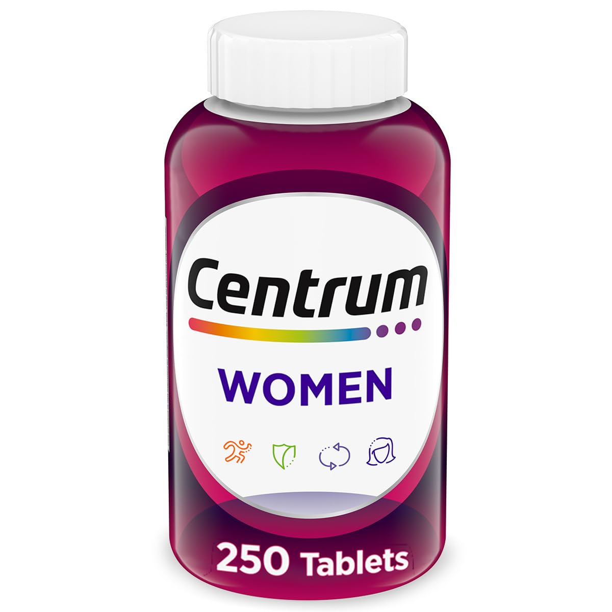 Centrum Multivitamin for Women, Multimineral Supplement with Iron, Vitamin D3, B Vitamins and Antioxidant Vitamins C and E, Gluten Free