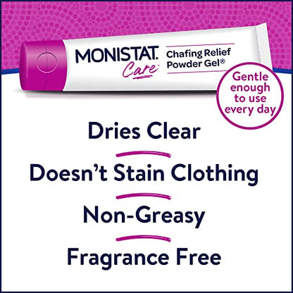 Monistat Chafing Relief Powder Gel, Anti-Chafe Protection, Fragrance Free Chafing Gel, 1.5 Oz, 1 Pack MonistatBuy Supplements Australia