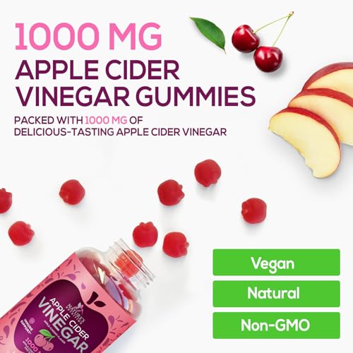 Vegan Apple Cider Vinegar Gummies | Max Strength 1000mg | Gelatin-Free, Vegan, Non-GMO Nature's NutritionBuy Supplements Australia