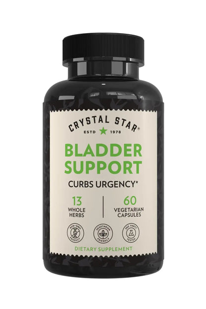Crystal Star Bladder Support (60 Capsules) – Herbal Supplement for Healthy Bladder Function - Cranberry, Dandelion & Fenugreek - Helps Overactive Bladder and Incontinence - Non-GMO Crystal StarBuy Supplements Australia