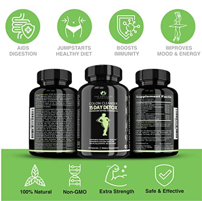 Colon Cleanser Detox. Premium 15 Day Fast-Acting Detox Cleanse Diet Pills, Probiotic THE ENCLARE NUTRITIONBuy Supplements Australia