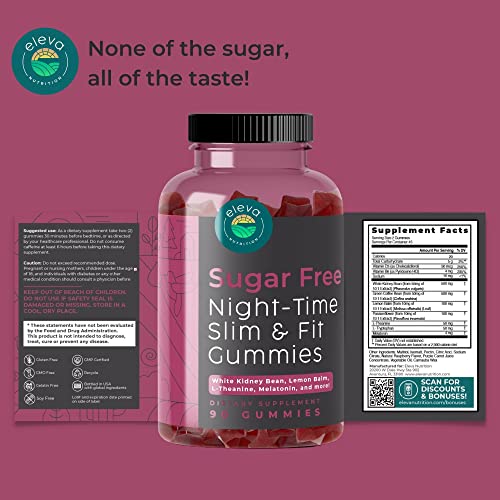 Eleva Nutrition Sugar-Free Night-Time Slimming Gummies - Keto Friendly Hunger Suppressant Eleva NutritionBuy Supplements Australia