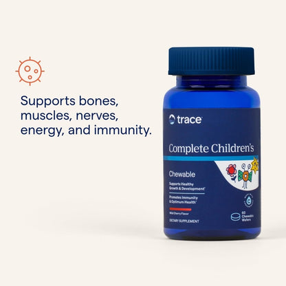Trace Minerals Complete Children's Chewable - Gluten-Free Multivitamin for Kids - Chewable Multivitamin Supplement to Support Health & Development - 60 Chewable Wafers (30 Servings) Trace MineralsBuy Supplements Australia