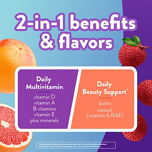 Vitafusion Multivitamin Plus Beauty – 2-in-1 Benefits – Adult Gummy with Hair, Skin & Nails VitafusionBuy Supplements Australia