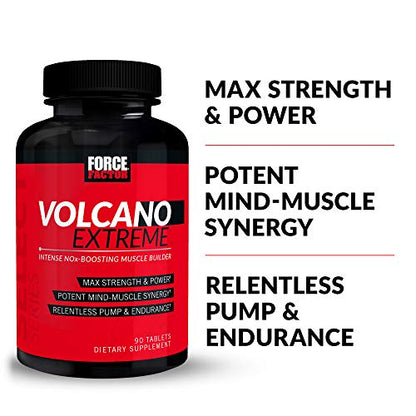 Force Factor Volcano Extreme Pre Workout Nitric Oxide Booster Supplement for Men Force FactorBuy Supplements Australia