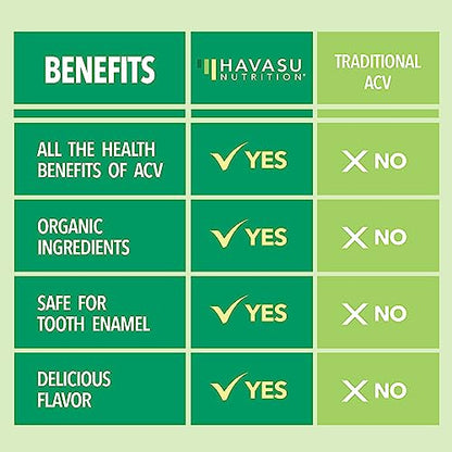 HAVASU NUTRITION Organic Apple Cider Vinegar Gummies with The Mother | Metabolism Stomach Control & Energy Support | Vegan & Non-GMO Natural Apple Flavor | 30 Count HAVASU NUTRITIONBuy Supplements Australia