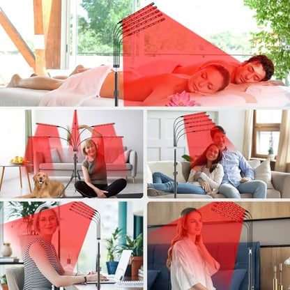 Red Light Therapy Lamp, 150 LEDs Infrared Light Therapy with Adjustable Stand - 660nm Redlight RikimxinBuy Supplements Australia