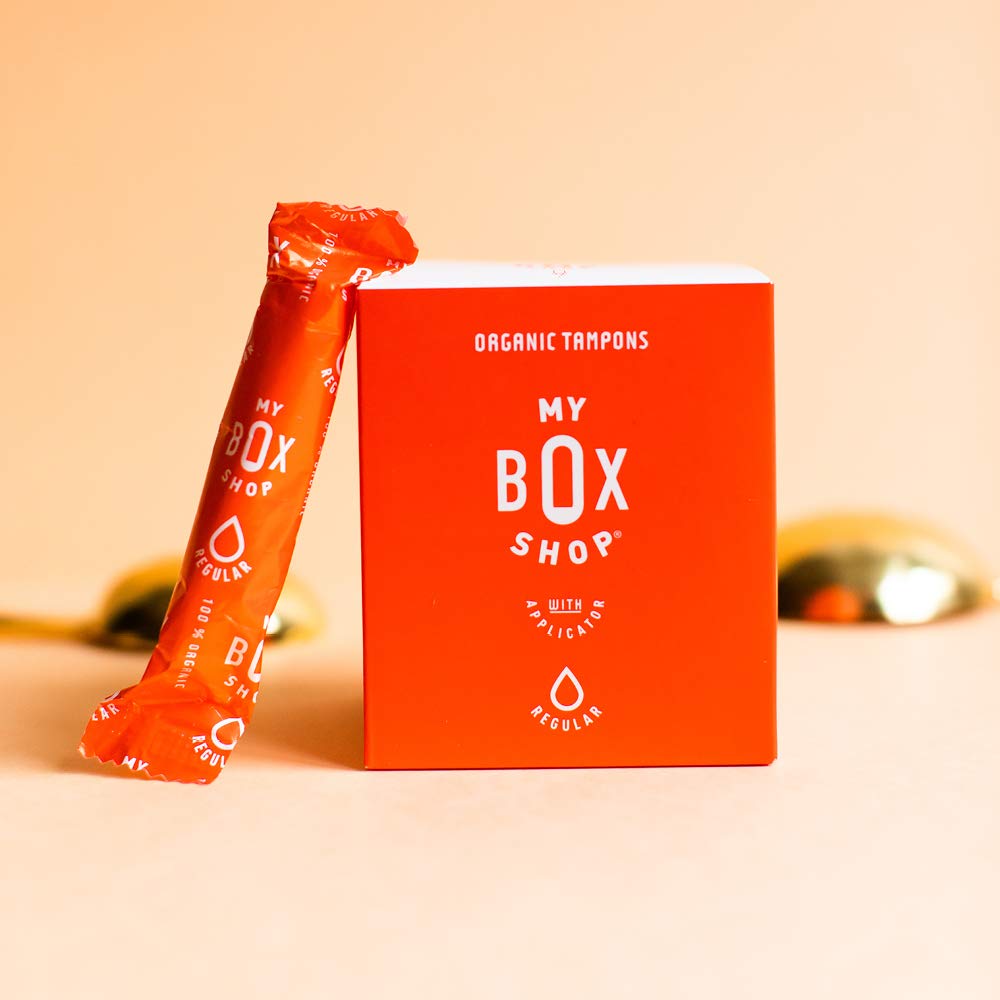 MYBOXSHOP Organic Tampons - 100% Pure Organic Cotton Tampons with BPA-Free Applicator MYBOXSHOPBuy Supplements Australia