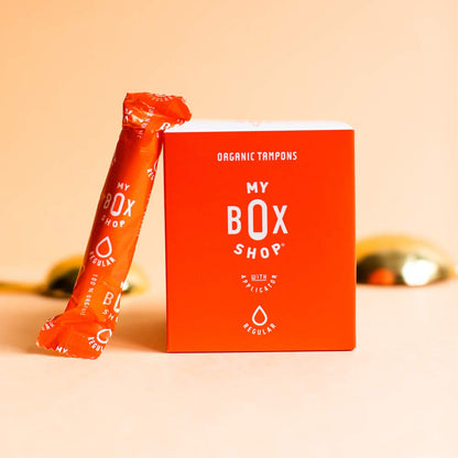 MYBOXSHOP Organic Tampons - 100% Pure Organic Cotton Tampons with BPA-Free Applicator MYBOXSHOPBuy Supplements Australia