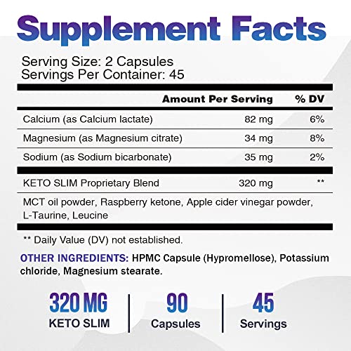 VEGEPOWER Keto Fast Diet Pills- Ketone Slim Pro 180 Capsules-Apple Cider Vinegar VEGEPOWERBuy Supplements Australia