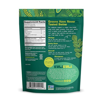 Kuli Kuli Super Energy Gummies - Energy Supplements with Moringa, Caffeine-Free Natural Energy Booster - 60 Non-GMO, Gluten-Free Moringa Gummies Kuli KuliBuy Supplements Australia