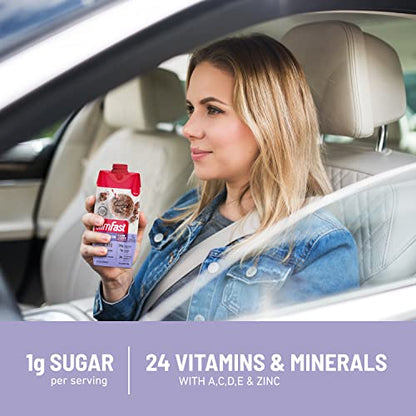 SlimFast Protein Shake, Chocolate- 20g Protein, Meal Replacement Shake