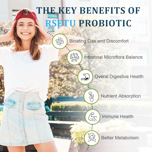 Probiotics for Women Men: 300 Billion CFU Probiotic High Potency + 12 Strains Organic RSETUBuy Supplements Australia