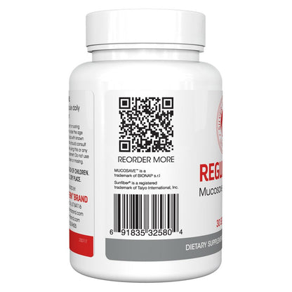Silver Fern Regularity Digestive Supplement Capsules Brand - 1 Bottle = 30 Capsules = 30 Day Supply - Mucosave FG (Prickly Pear Polysaccharides & Olive Leaf Polyphenols) & SunFiber Silver FernBuy Supplements Australia