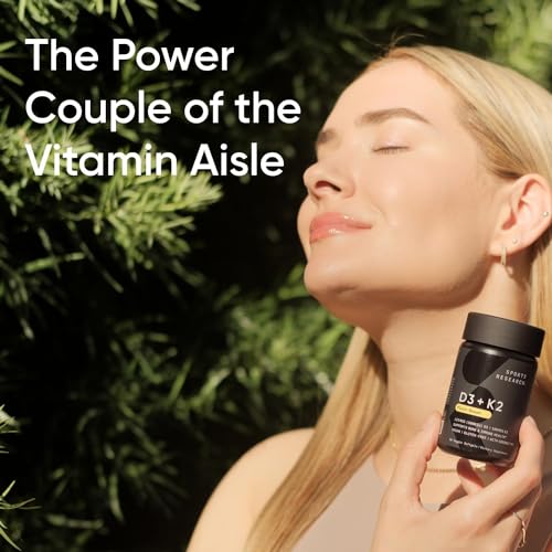 Sports Research Vitamin D3 + K2 with 5000iu of Plant-Based D3 & 100mcg of Vitamin Sports ResearchBuy Supplements Australia