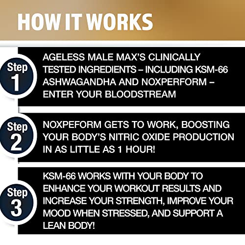 Ageless Male Max Chewable Nitric Oxide Booster Supplement for Men – High Potency New VitalityBuy Supplements Australia